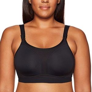 Arabella No Wire Sport Bra Size 38DD Black